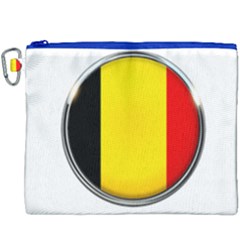 Belgium Flag Country Brussels Canvas Cosmetic Bag (xxxl) by Nexatart