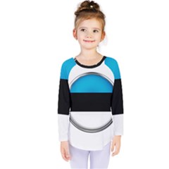 Estonia Country Flag Countries Kids  Long Sleeve Tee