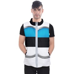Estonia Country Flag Countries Men s Puffer Vest by Nexatart