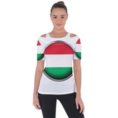 Hungary Flag Country Countries Short Sleeve Top