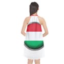 Hungary Flag Country Countries Halter Neckline Chiffon Dress  View2