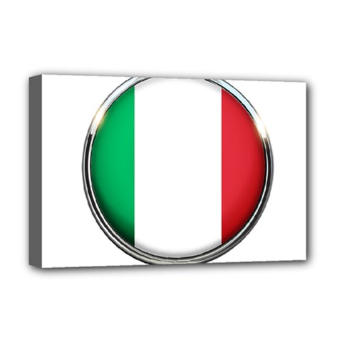 Italy Country Nation Flag Deluxe Canvas 18  X 12   by Nexatart