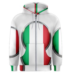 Italy Country Nation Flag Men s Zipper Hoodie by Nexatart