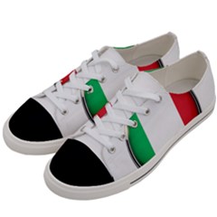 Italy Country Nation Flag Women s Low Top Canvas Sneakers
