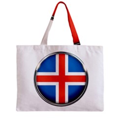 Iceland Flag Europe National Zipper Mini Tote Bag by Nexatart