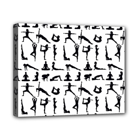 Yoga Pattern Canvas 10  X 8  by Valentinaart