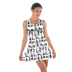 Yoga pattern Cotton Racerback Dress