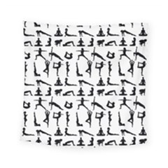 Yoga pattern Square Tapestry (Small)