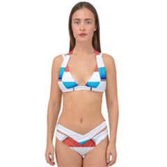 Luxembourg Nation Country Red Double Strap Halter Bikini Set by Nexatart