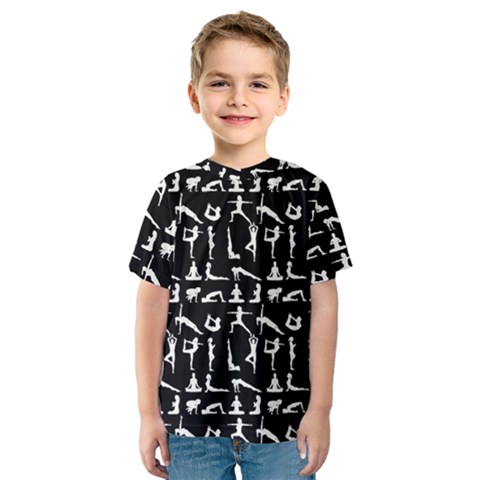 Yoga Pattern Kids  Sport Mesh Tee by Valentinaart