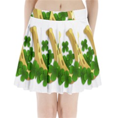  St  Patricks Day  Pleated Mini Skirt by Valentinaart