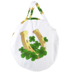  St  Patricks Day  Giant Round Zipper Tote by Valentinaart