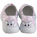 Cute mouse - Valentines day Women s Lightweight Slip Ons View4