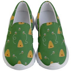 Bee Pattern Kid s Lightweight Slip Ons by Valentinaart