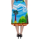 Landscape Background Nature Sky Folding Skater Skirt View2