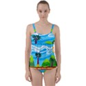 Landscape Background Nature Sky Twist Front Tankini Set View1