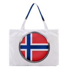 Norway Country Nation Blue Symbol Medium Tote Bag by Nexatart