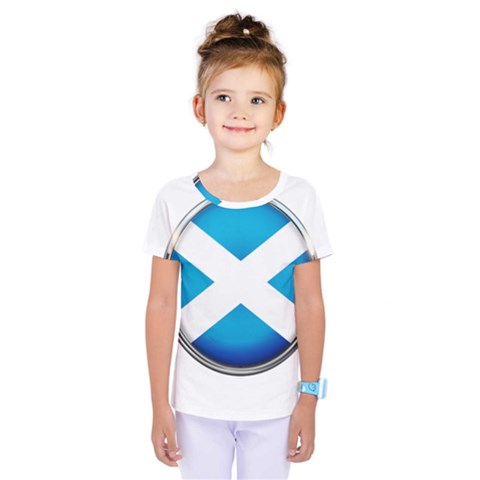 Scotland Nation Country Nationality Kids  One Piece Tee by Nexatart