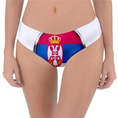 Serbia Flag Icon Europe National Reversible Classic Bikini Bottoms by Nexatart