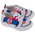 Serbia Flag Icon Europe National Kids  Lightweight Sports Shoes View3