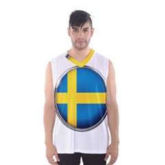 Sweden Flag Country Countries Men s Basketball Tank Top by Nexatart