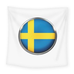 Sweden Flag Country Countries Square Tapestry (large) by Nexatart