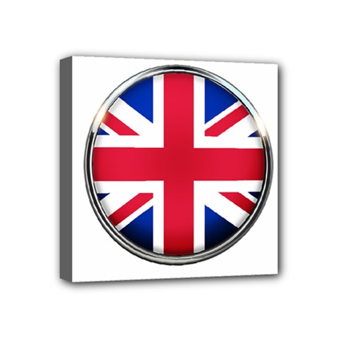 United Kingdom Country Nation Flag Mini Canvas 4  X 4  by Nexatart