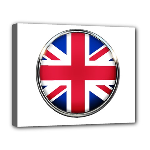 United Kingdom Country Nation Flag Deluxe Canvas 20  X 16  