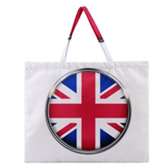 United Kingdom Country Nation Flag Zipper Large Tote Bag by Nexatart