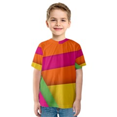 Background Abstract Kids  Sport Mesh Tee