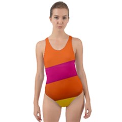 Background Abstract Cut-out Back One Piece Swimsuit by Nexatart