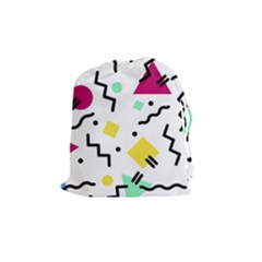 Art Background Abstract Unique Drawstring Pouches (medium) 