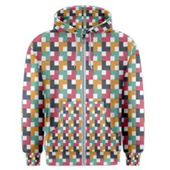 Background Abstract Geometric Men s Zipper Hoodie by Nexatart