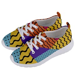 Background Abstract Memphis Women s Lightweight Sports Shoes