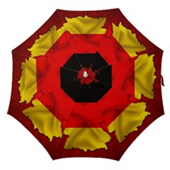 Germany Map Flag Country Red Flag Straight Umbrellas by Nexatart