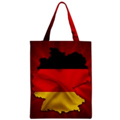 Germany Map Flag Country Red Flag Zipper Classic Tote Bag by Nexatart