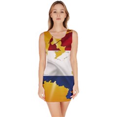 Holland Country Nation Netherlands Flag Bodycon Dress