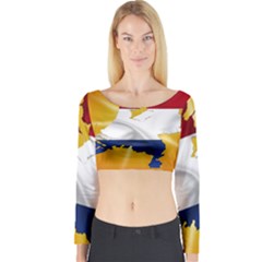 Holland Country Nation Netherlands Flag Long Sleeve Crop Top by Nexatart