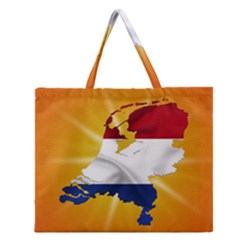 Holland Country Nation Netherlands Flag Zipper Large Tote Bag by Nexatart