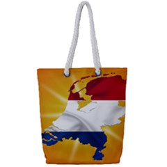 Holland Country Nation Netherlands Flag Full Print Rope Handle Tote (small) by Nexatart