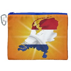 Holland Country Nation Netherlands Flag Canvas Cosmetic Bag (xxl)