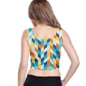 Geometric Retro Wallpaper Crop Top View3