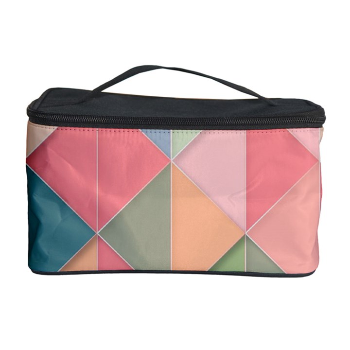 Background Geometric Triangle Cosmetic Storage Case