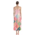 Background Geometric Triangle Button Up Chiffon Maxi Dress View2