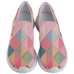 Background Geometric Triangle Women s Lightweight Slip Ons by Nexatart