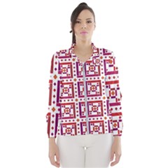 Background Abstract Square Wind Breaker (women)