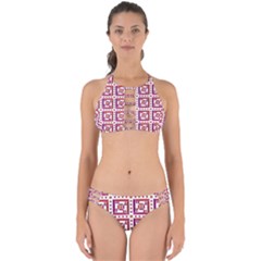 Background Abstract Square Perfectly Cut Out Bikini Set