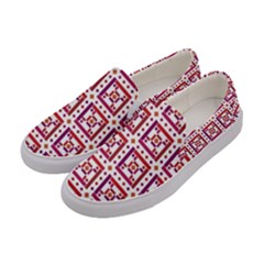 Background Abstract Square Women s Canvas Slip Ons by Nexatart