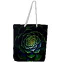 Nature Desktop Flora Color Pattern Full Print Rope Handle Tote (Large) View1