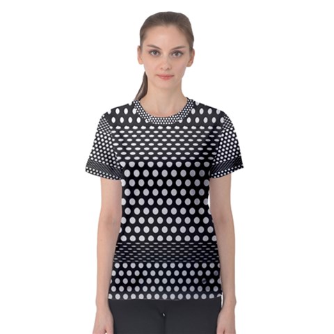 Holes Sheet Grid Metal Women s Sport Mesh Tee by Nexatart